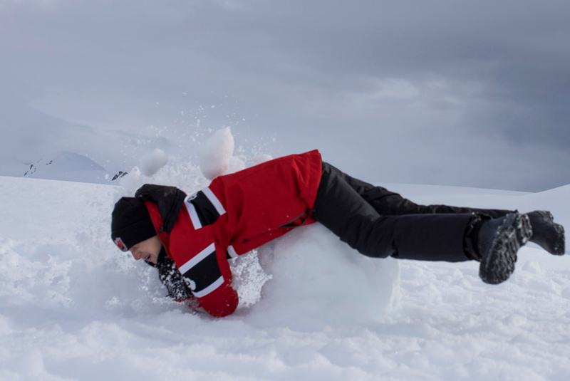 Crushing the snowman in Antarctica
