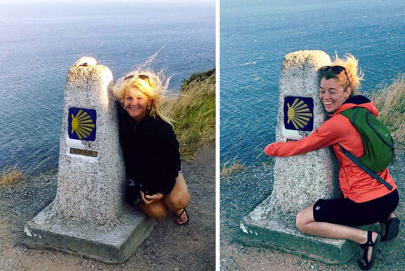 Ariel and Kim at Finisterre, Spain