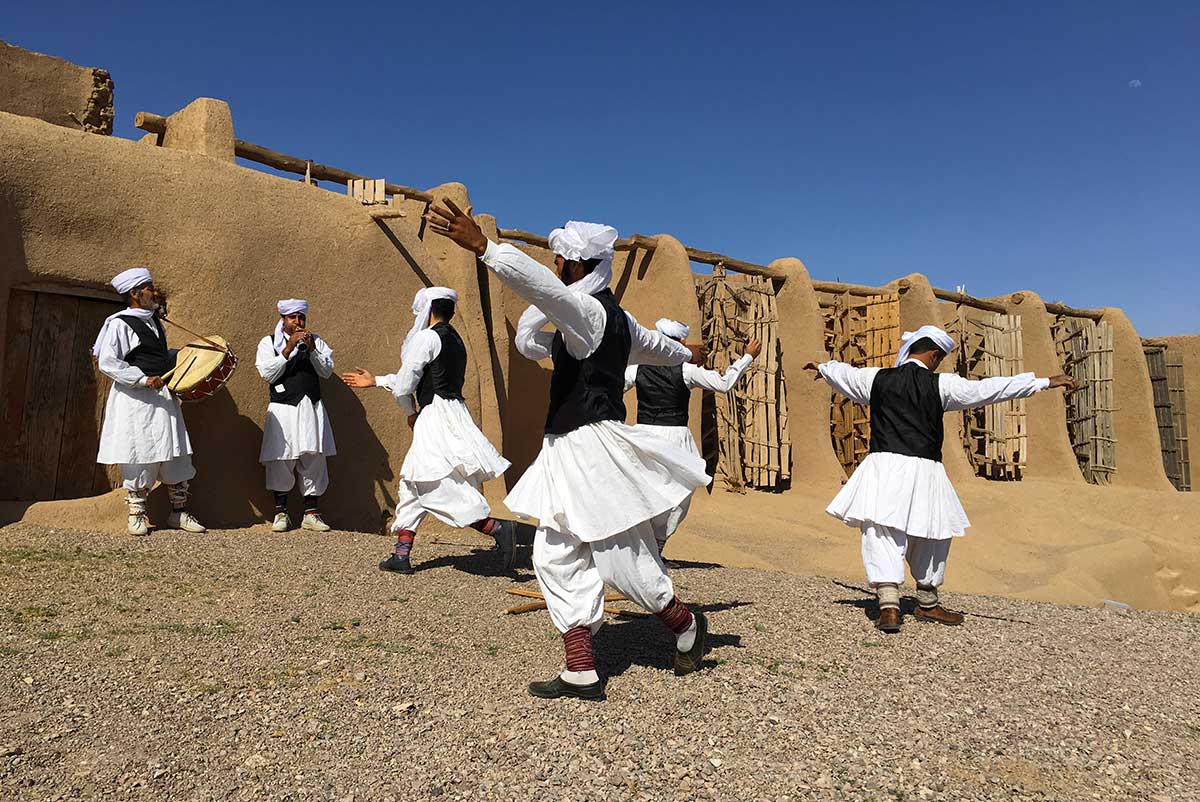 Dancers in far eastern Iran, close to the Afghan border.
