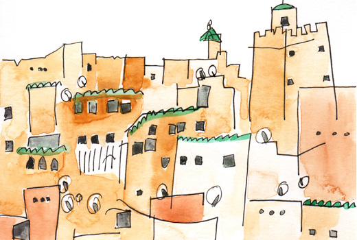 Fez Morocco illustration by Geoex