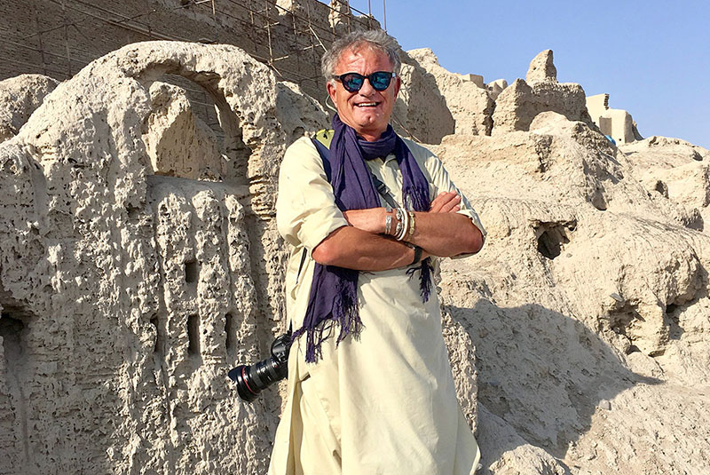 GeoEx trip leader Vassi Koutsaftis in Iran