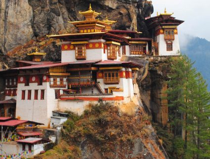 Taktsang Tiger's Nest Temple in the Paro Valley, Bhutan