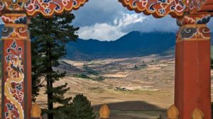 View of the Phobjikha Valley in Central Bhutan