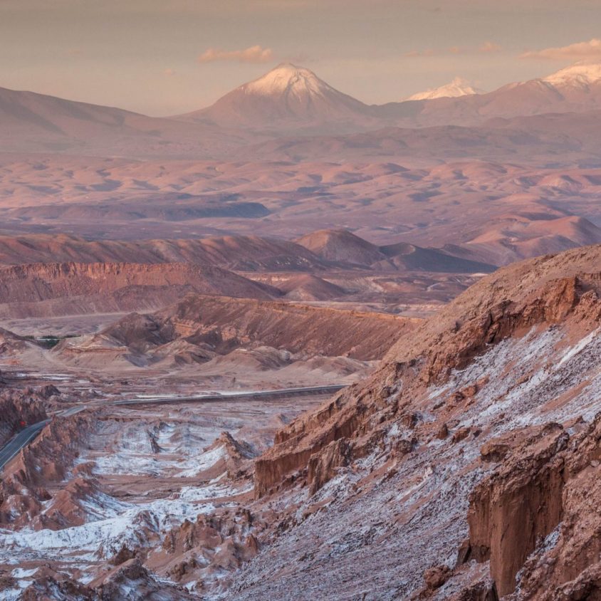 Striking Rock formations in the Atacama Desert, Chile