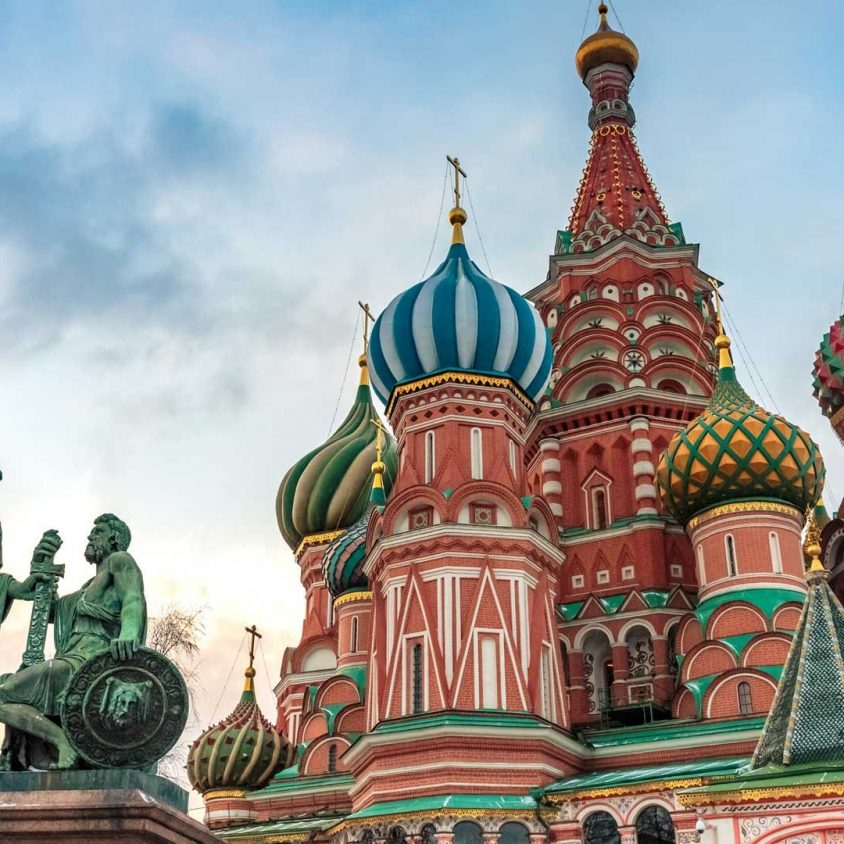 St. Basil's Cathedral in Red Square, Moscow, Russia with GeoEx