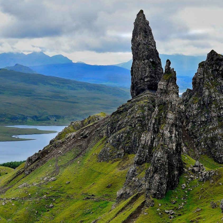 Rugged landscape of the Isle of Skye, Scotland