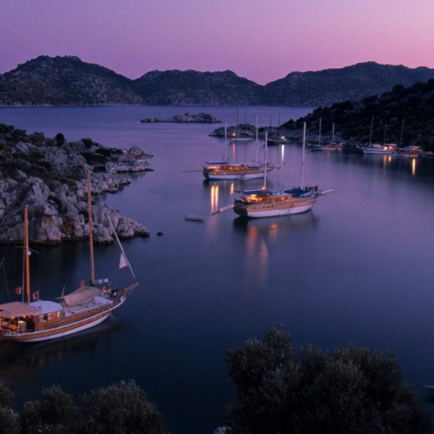 Gulets on the waters of the Turqouise Coast, Turkey with GeoEx