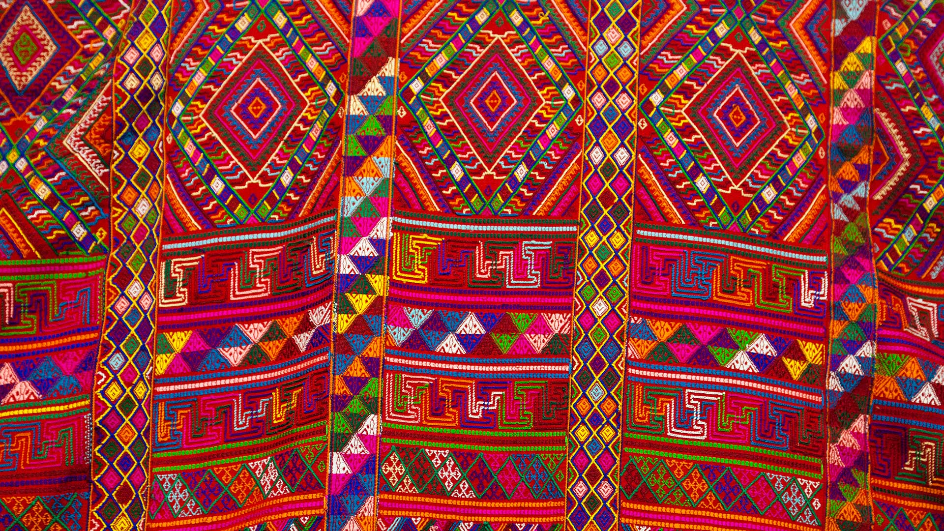 Woven textiles used for a kira, the traditional dress in Bhutan