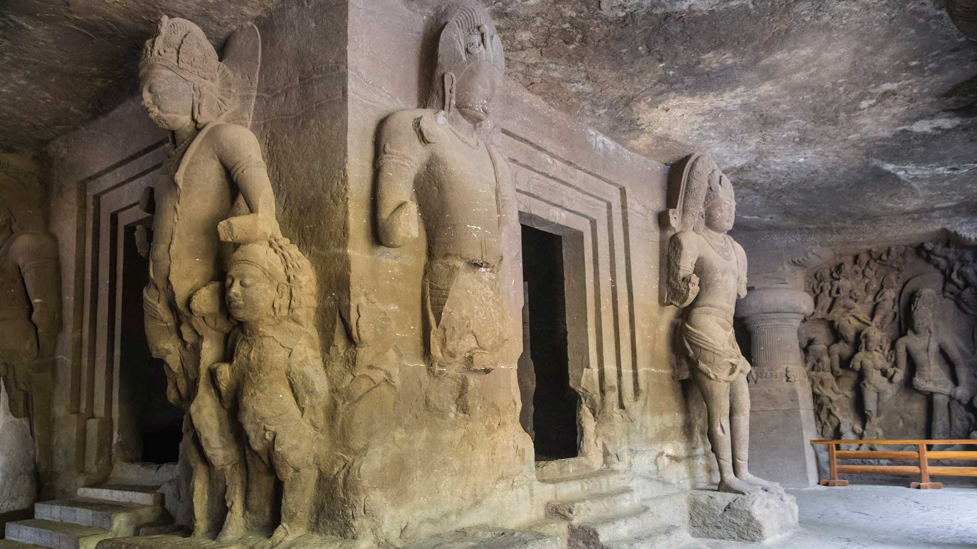 The Elephanta Island cave temples, a Unesco World Heritage Site, in Mumbai, India with GeoEx.