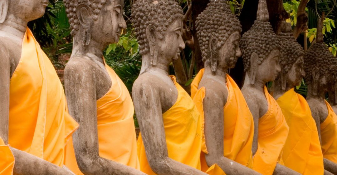 Buddhas at the site of Ayutthaya, Thailand