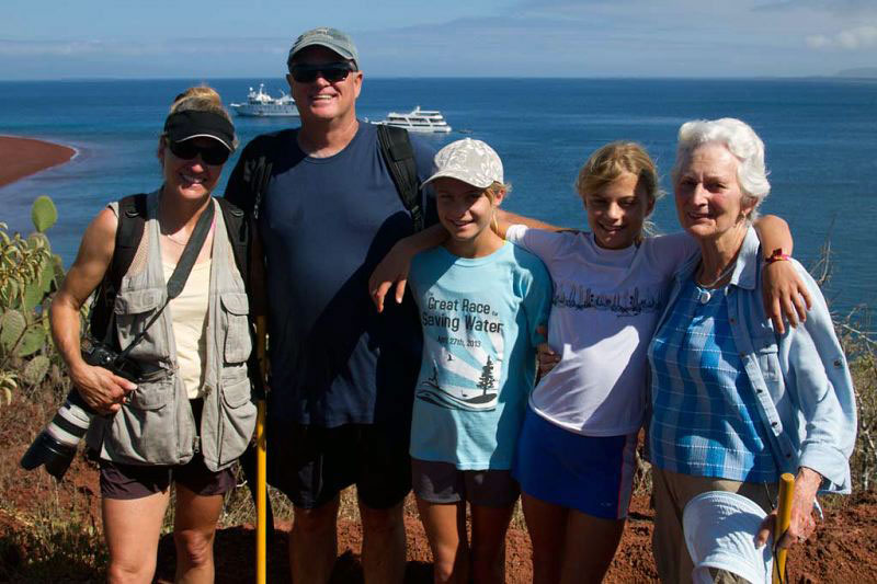 Mulitgenerational family trip to the Galapagos with GeoEx.