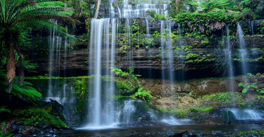Russell Falls in Mount Field National Park, Australia