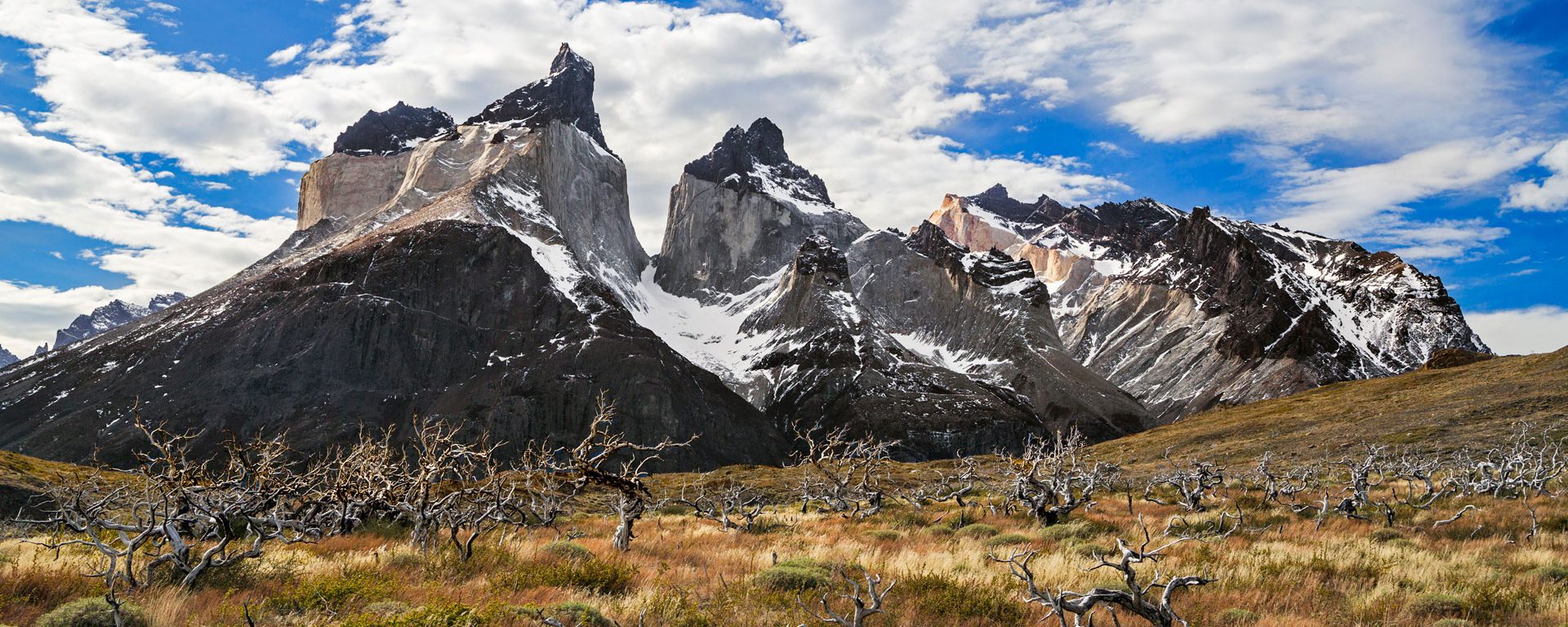 The peaks of Cuernos del Paine, Torres del Paine, Chile