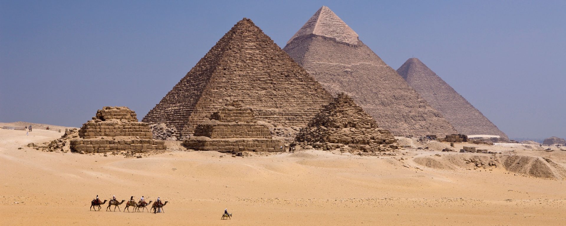 Pyramids of Giza near Cairo, Egypt