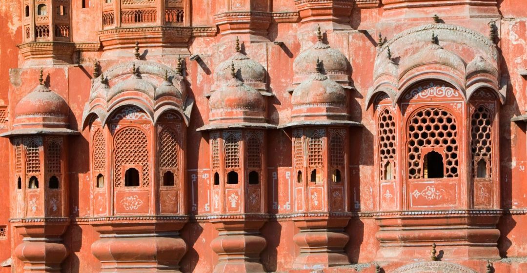 Exterior of the Hawa Mahal in Jaipur, India