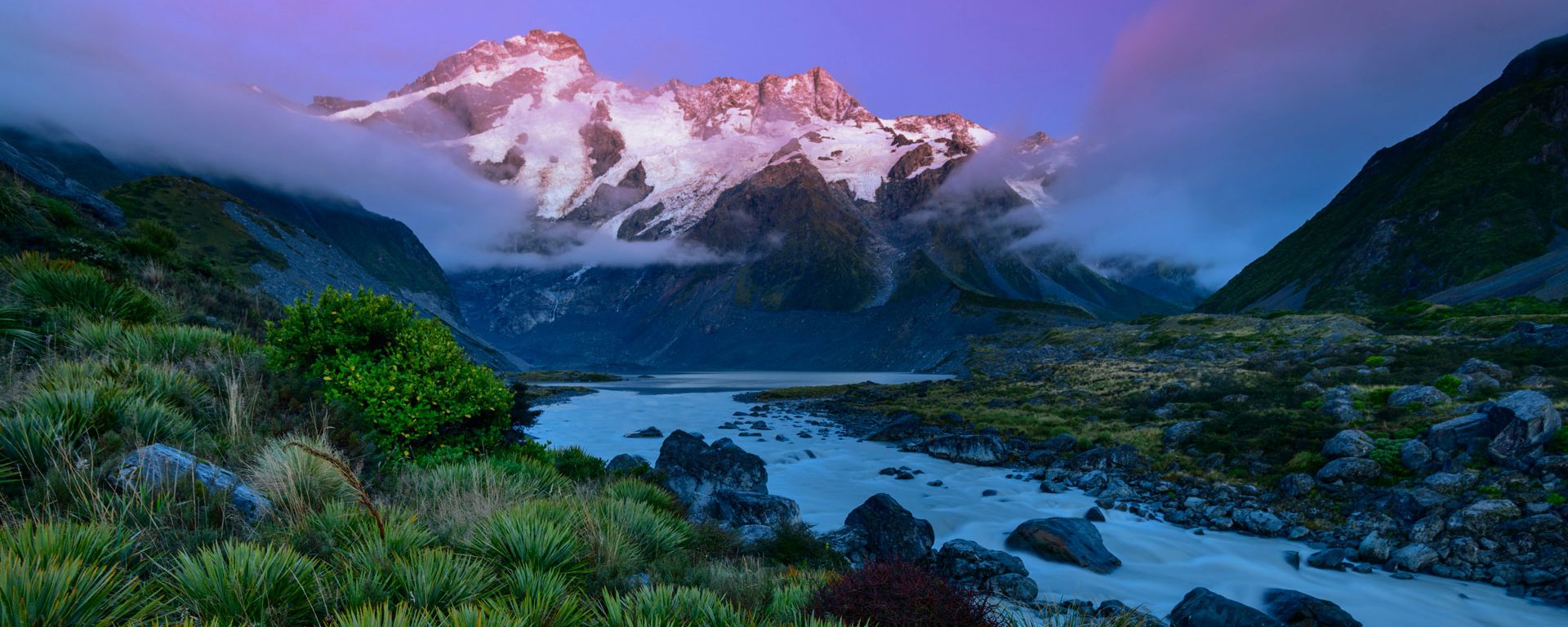 Mount Sefton in Mount Cook National Park, South Island, New Zealand