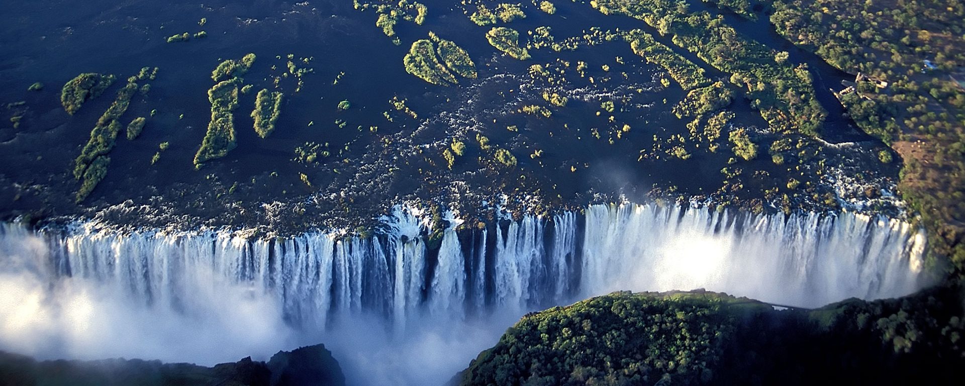 Aerial view of Victoria Falls, Zimbabwe