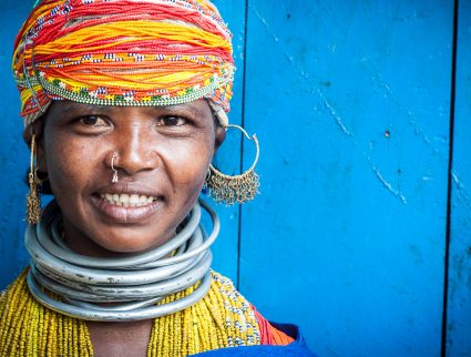 Tribeswoman in Odisha, India with GeoEx