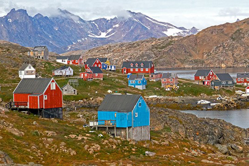 Greenland houses.