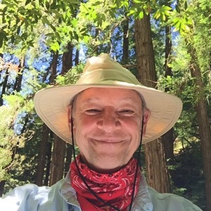 Wanderlust Editor in Chief Don George exploring Muir Woods in California