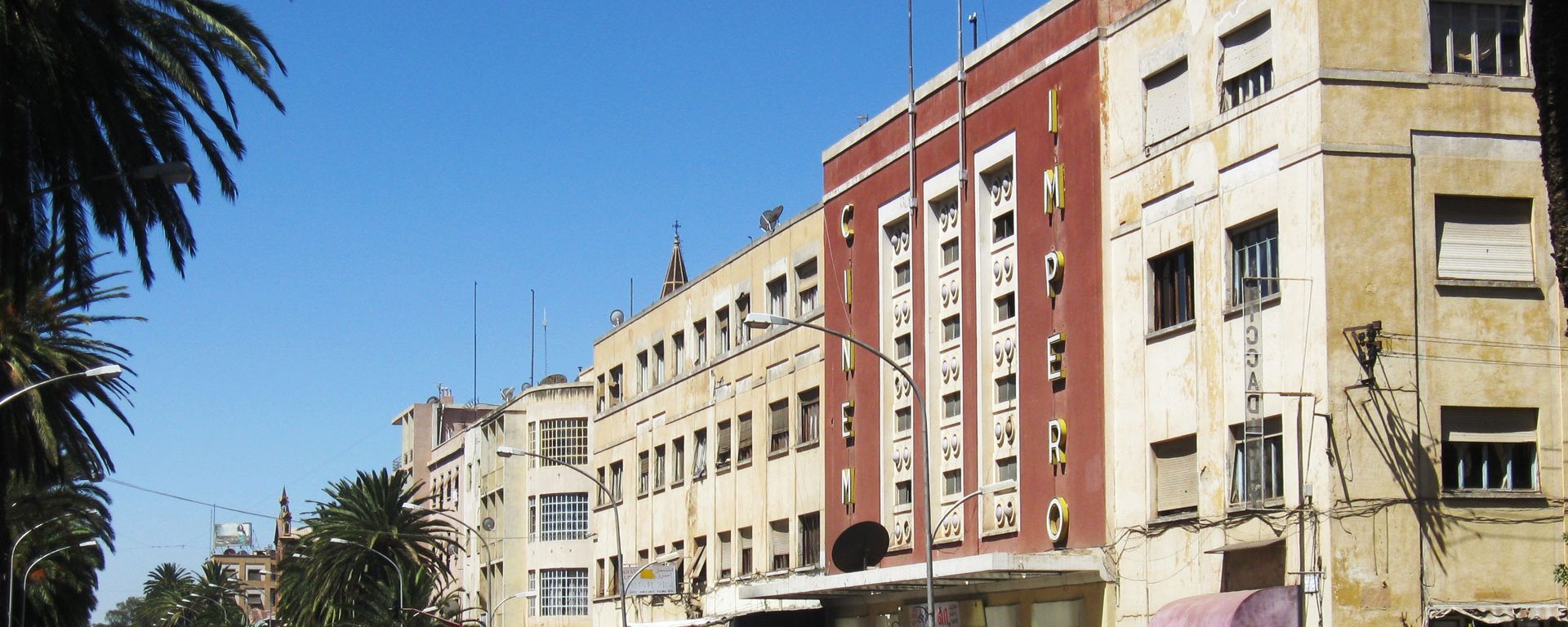 The art deco style Cinema Impero building in Asmara, Eritrea