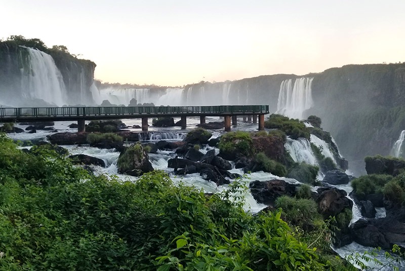 Platform walkways at Iguazu Fall, Brazil