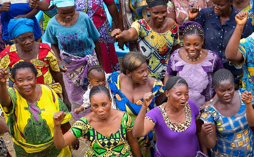 Women in the Democratic Republic of Congo support by the Global Fund for Women