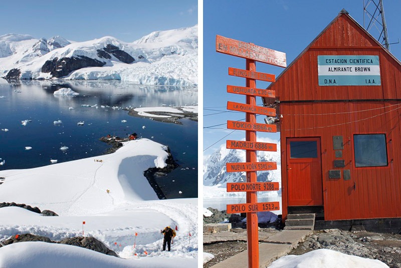 Port Lockroy research station and Almirante Brown, Antarctica