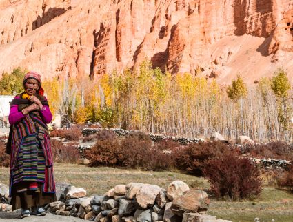 Local woman in Upper Mustang, Nepal