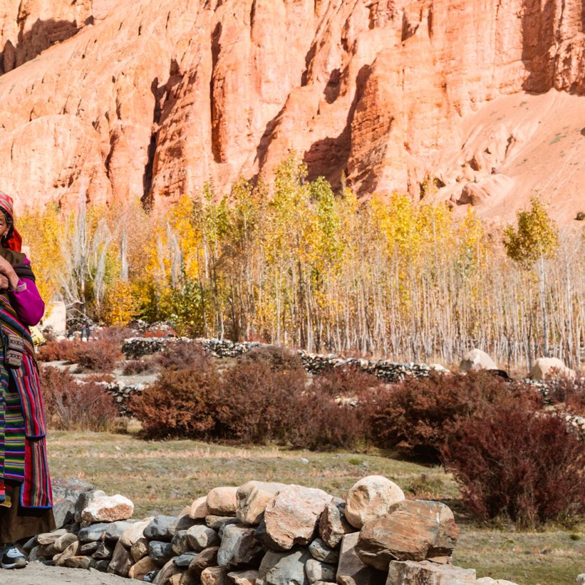 Local woman in Upper Mustang, Nepal