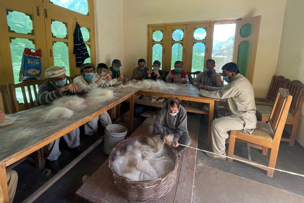 Weaving center for differently-abled people in Hyderabad, Pakistan