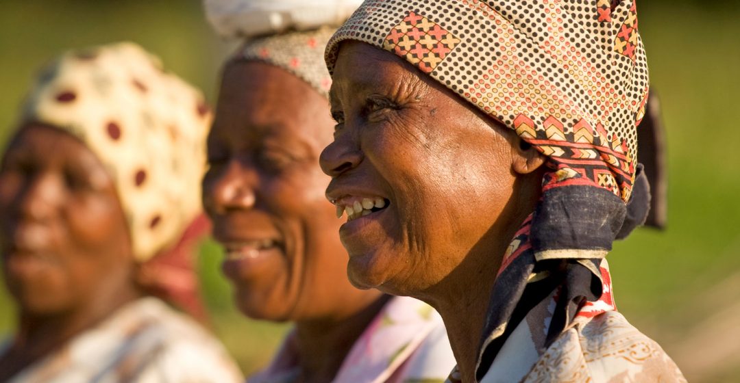 Smiling women on Inhaca Island, Mozambique
