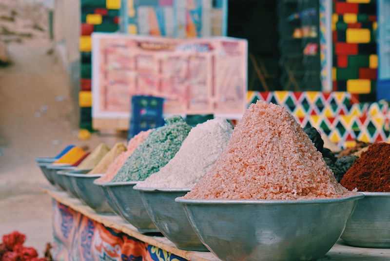 Spices for sale at Luxor Market