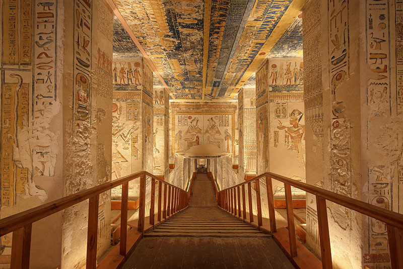 Tomb interior, Valley of the Kings, Luxor, Egypt