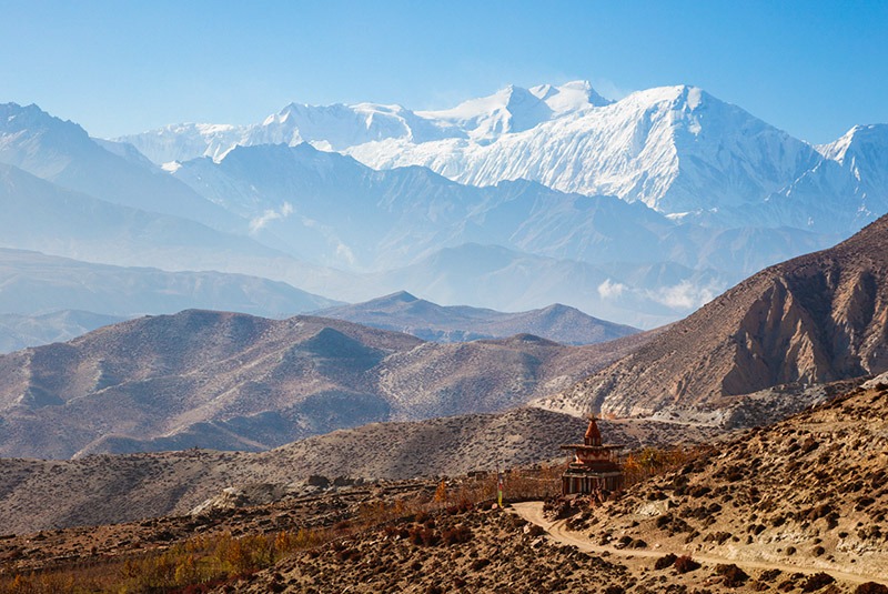 Landscape near Ghami in Upper Mustang, Nepal