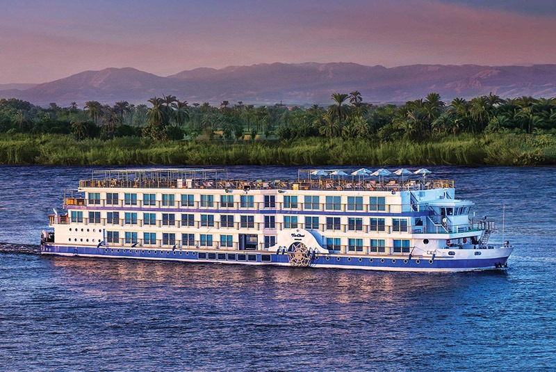 The Oberoi Philae navigating the Nile River, Egypt