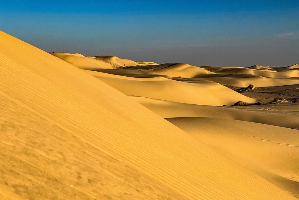 Saharan sand dunes, Algeria