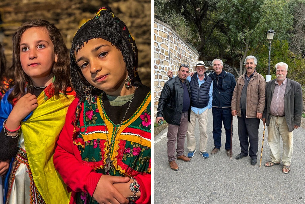 Berber girls and freedom fighters in Seddouk Oufela, Algeria