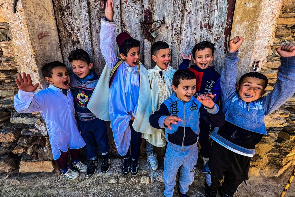 Young boys in Seddouk Oufella, Algeria