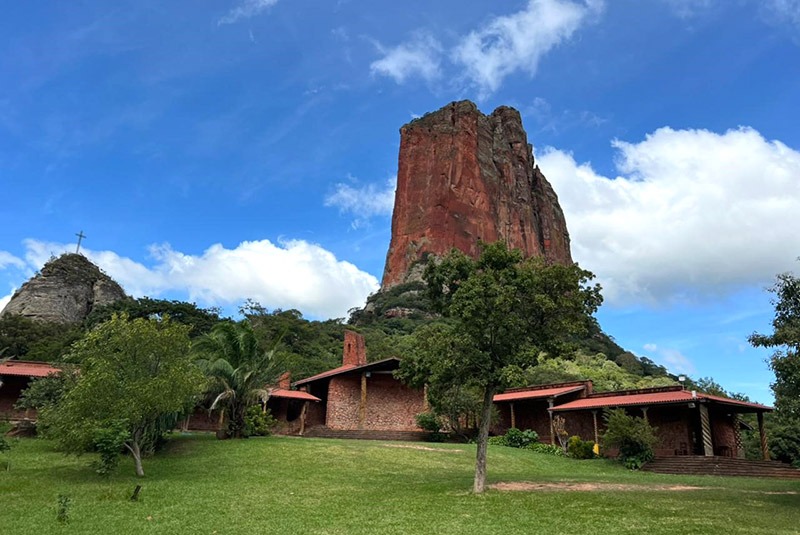 Sandstone monolith in Chochis, Bolivia