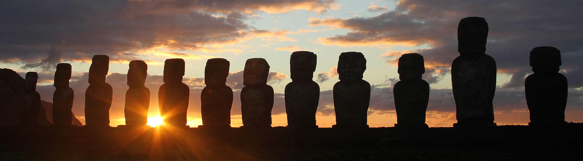 Moai statues on Easter Island, Chile