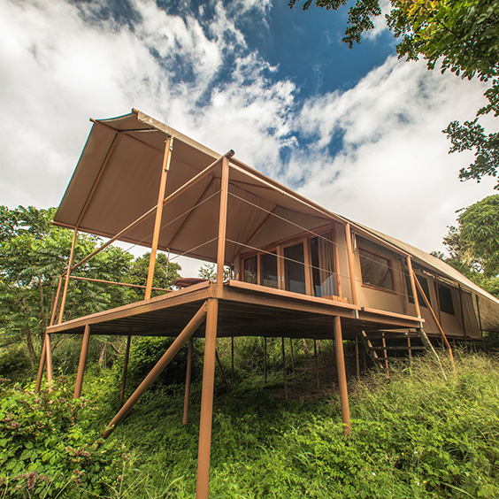 Galapagos Safari Camp tent exterior, Santa Cruz Island, Galapagos