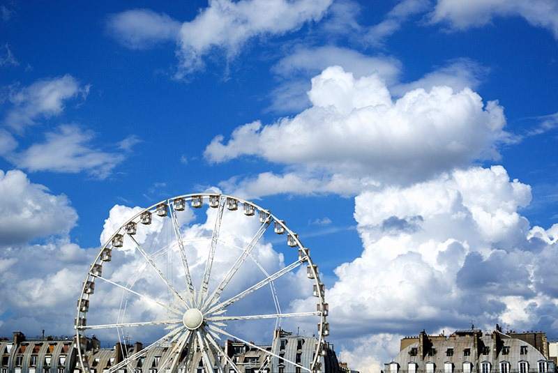 Ferris wheel at the Jardin des Tuileries in Paris, France