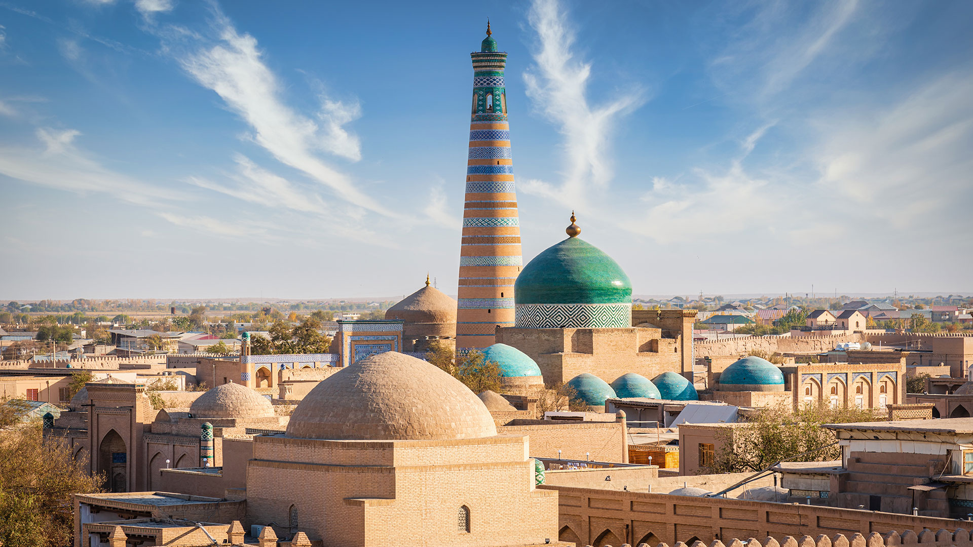 View over Khiva, Uzbekistan