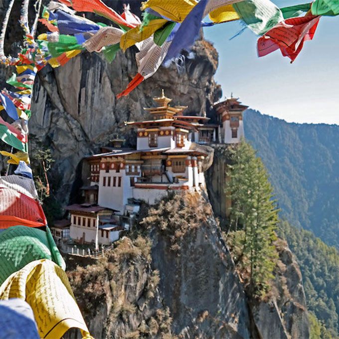 Bhutan Tigers Nest Prayer Flags