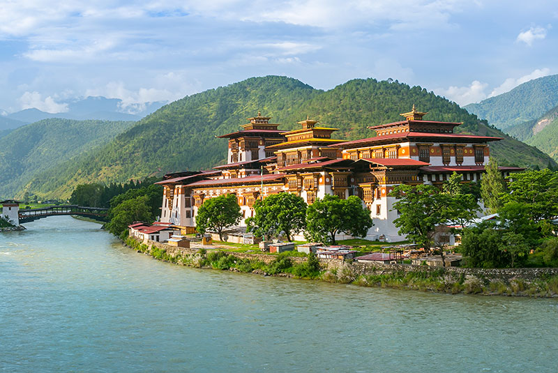 Punakha Dzong Monastery in Bhutan